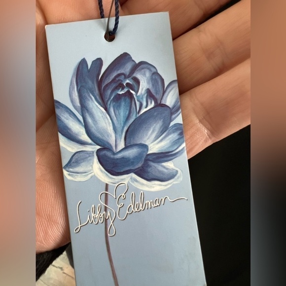 LIBBY Edelman Black Rhinestone V-Neck Sheer Long Sleeve Formal Top Size XXL NWT - Picture 11 of 17